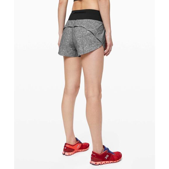Lululemon Speed Up Short Long 4" Updated Fit Heather Lux Multi First Release - Picture 3 of 8